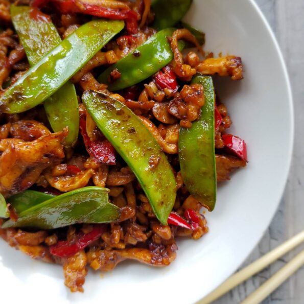 Schezwan Chicken with chili bean sauce