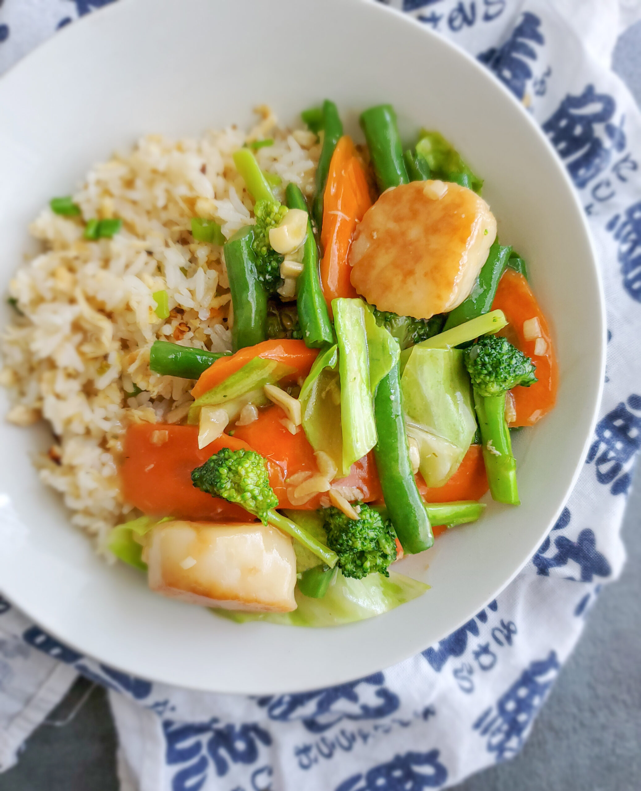 Vegetable Chop Suey With Rice