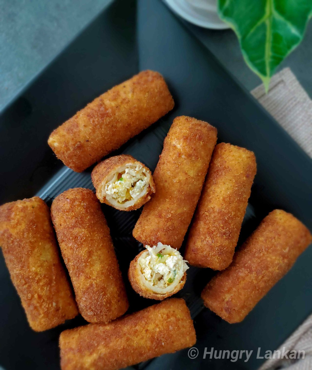 Crispy Chicken rolls with Habanero and cheese - Hungry Lankan