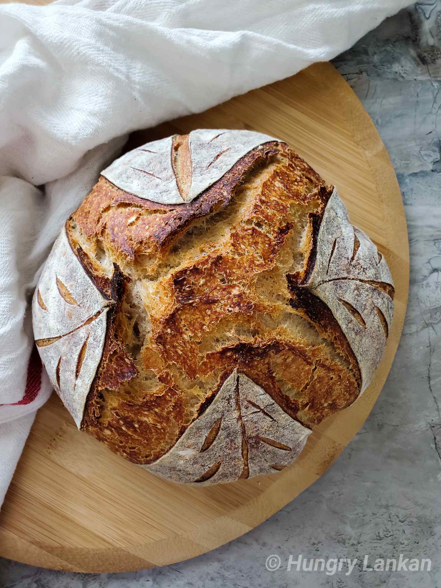 Basic Sourdough Bread - Hungry Lankan