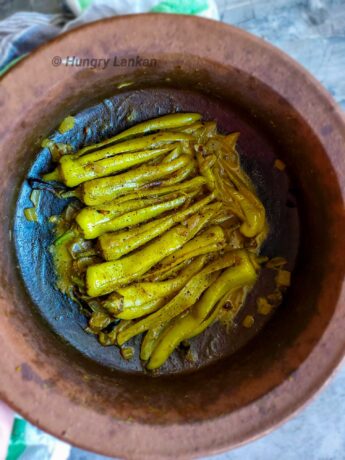 Sri Lankan Malu miris/ capsicumcurry kirata