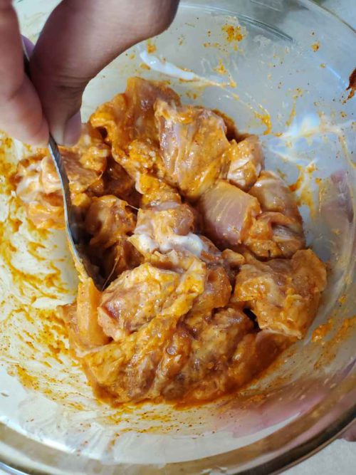 Air-Fried Tandoori Chicken bites - Hungry Lankan