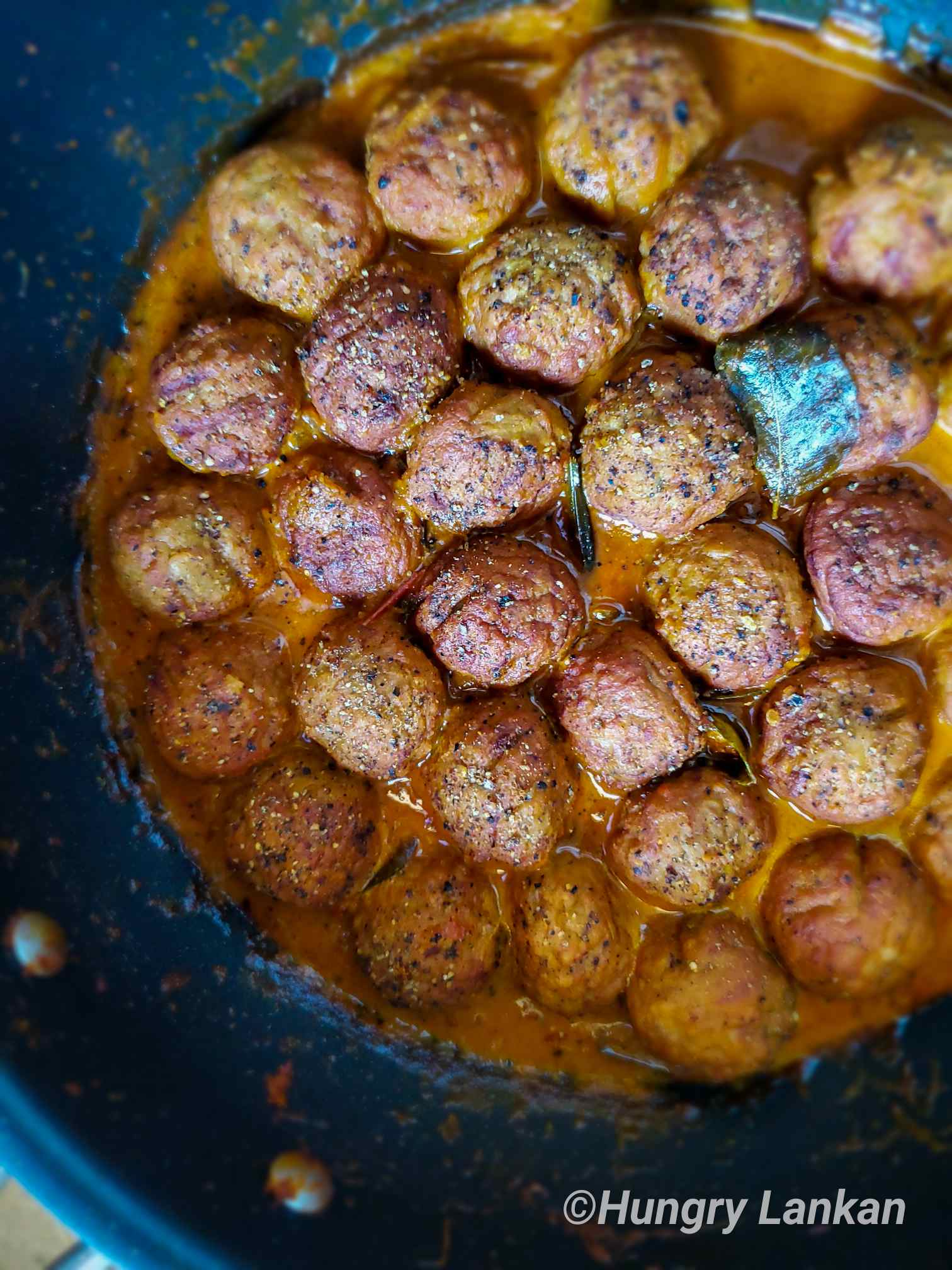 Sri Lankan creamy meatball Curry - Hungry Lankan