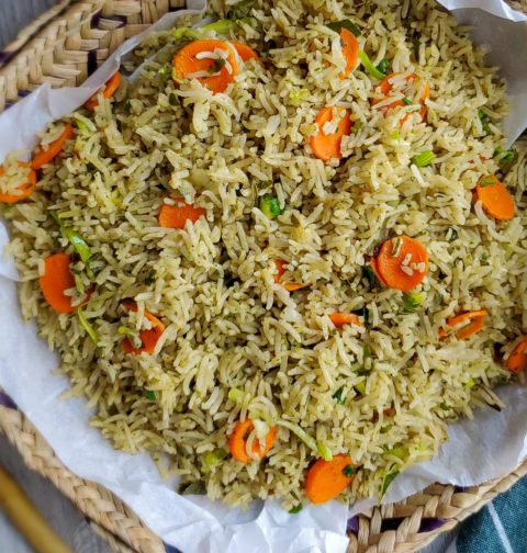 Curry Leaves rice with vegetables