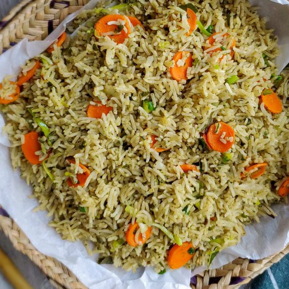 Curry Leaves rice with vegetables