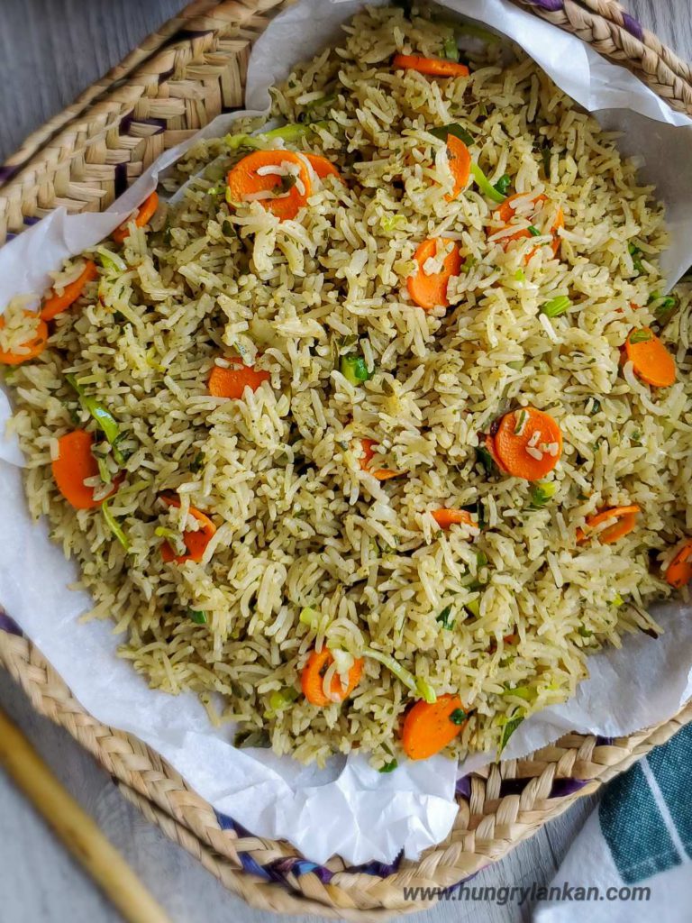 Curry Leaves rice with vegetables