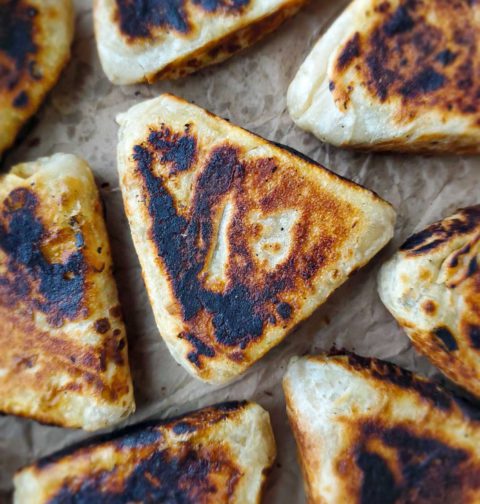 Sri Lankan vegetable roti (Elawalu roti)