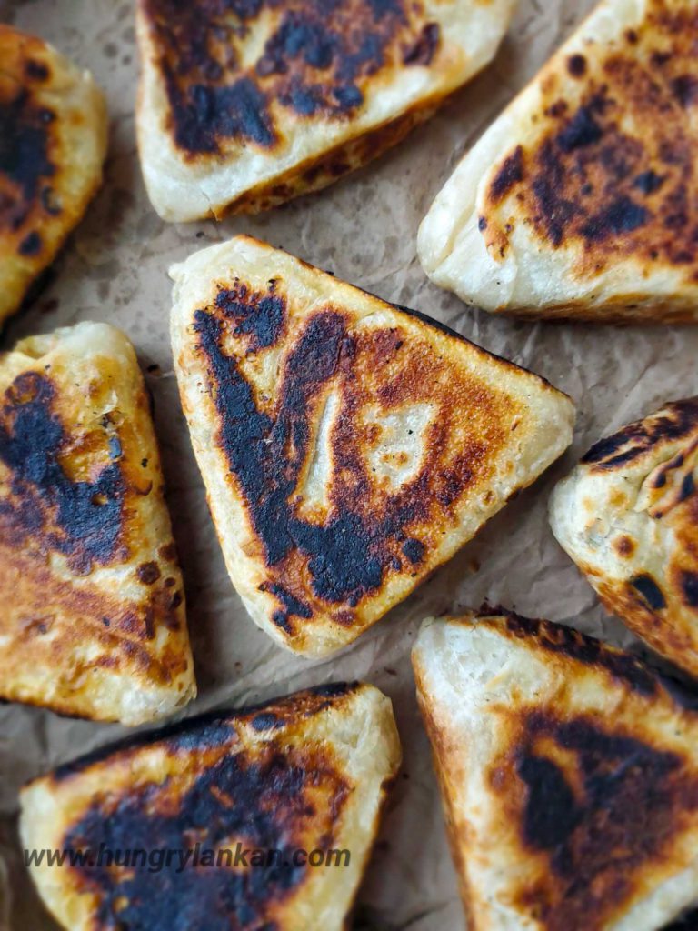 Sri Lankan vegetable roti (Elawalu roti)