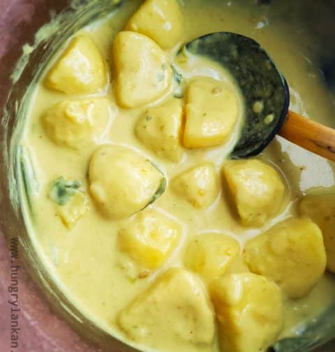 Sri Lankan creamy potato curry