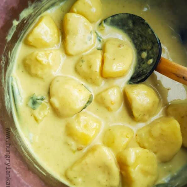 Sri Lankan creamy potato curry