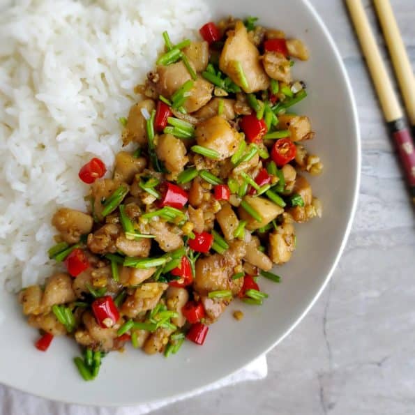 chili and cilantro chicken - chinese style