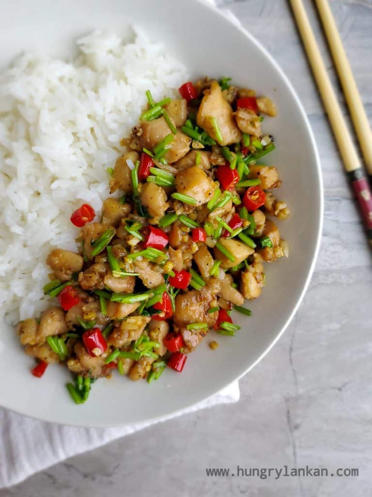 chili and cilantro chicken - chinese style