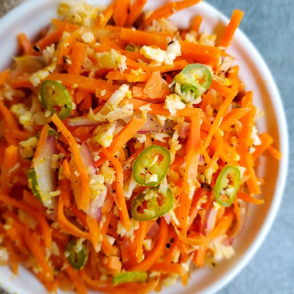 Sri Lankan carrot Salad/ Sambola