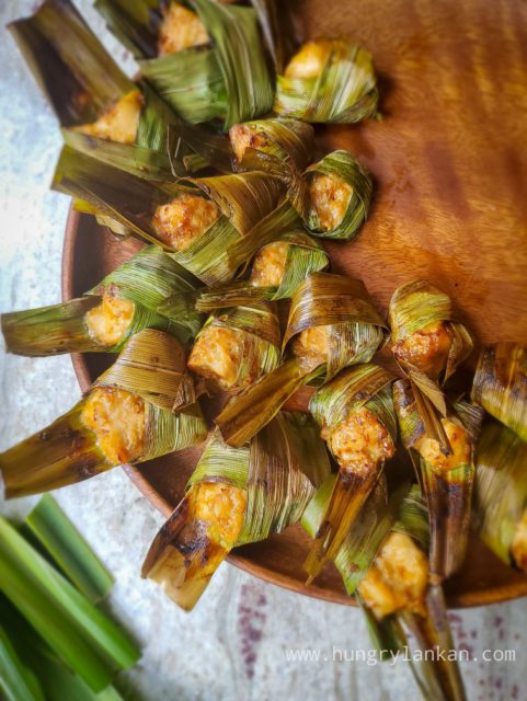 Thai pandan chicken in Air-fryer - Hungry Lankan