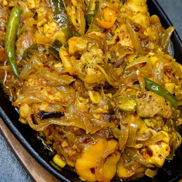 Sri Lankan easy stir-fried spicy chicken