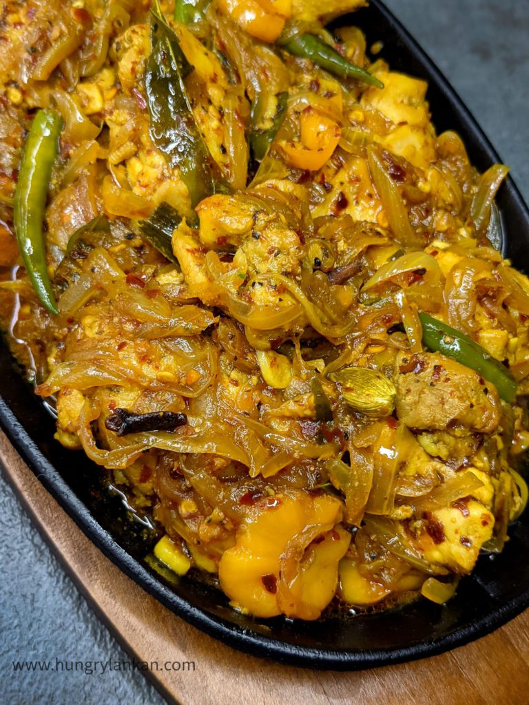 Sri Lankan easy stir-fried spicy chicken