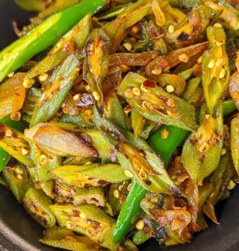 Vegan Easy Okra stir-fried