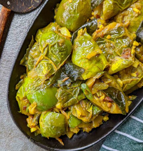 Thai eggplant stir-fry curry