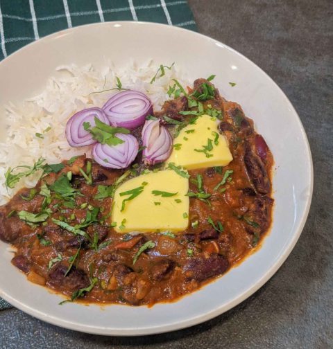 Indian vegan Kidney bean curry