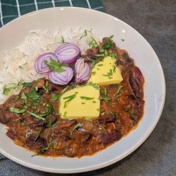 Indian vegan Kidney bean curry