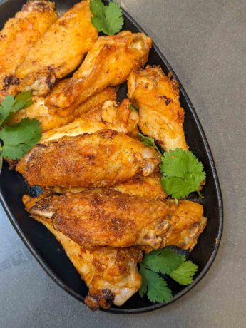 Chinese style salt and pepper chicken wings
