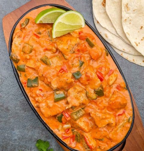 Creamy Jalapeno Chicken skillet