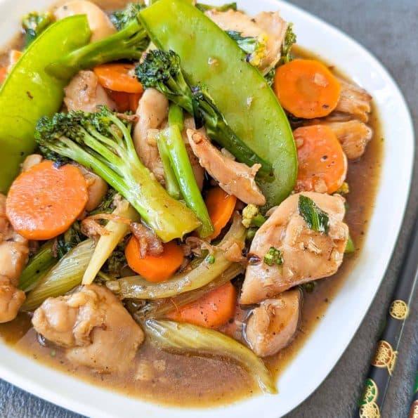 Chicken and mix vegetable stir-fry