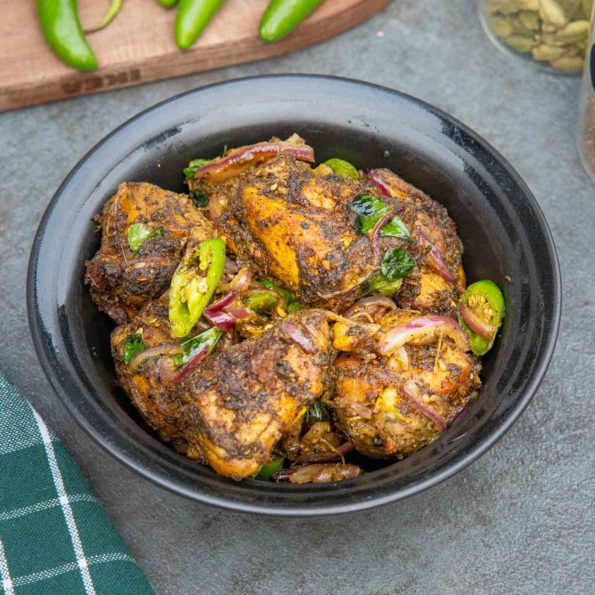 Black Pepper Chicken in Air-Fryer