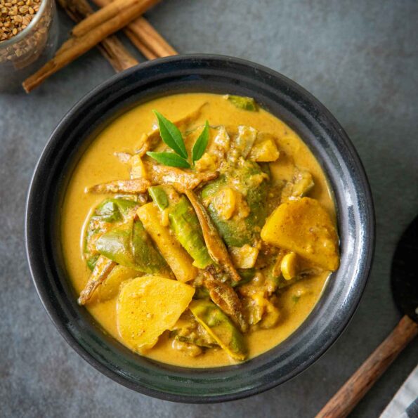 Thai Eggplant Potato and Sprats curry