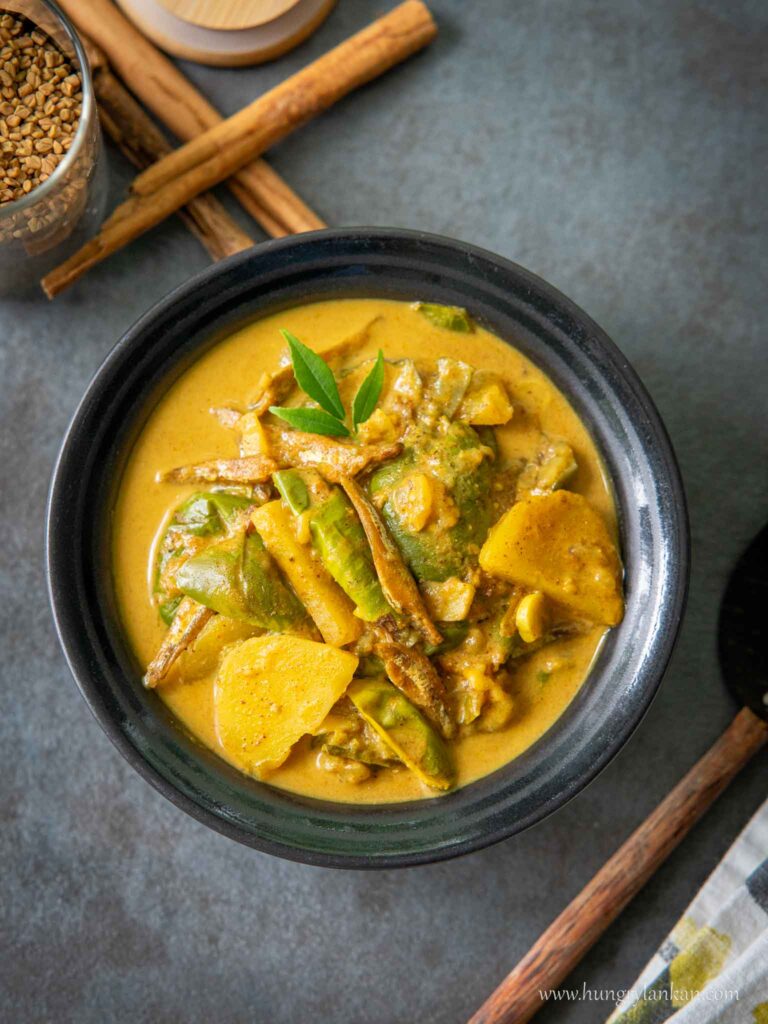 Thai Eggplant Potato and Sprats curry