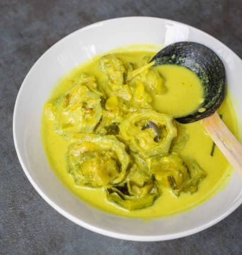 Sri Lankan Watakolu Curry/ vegan Ridge Gourd curry