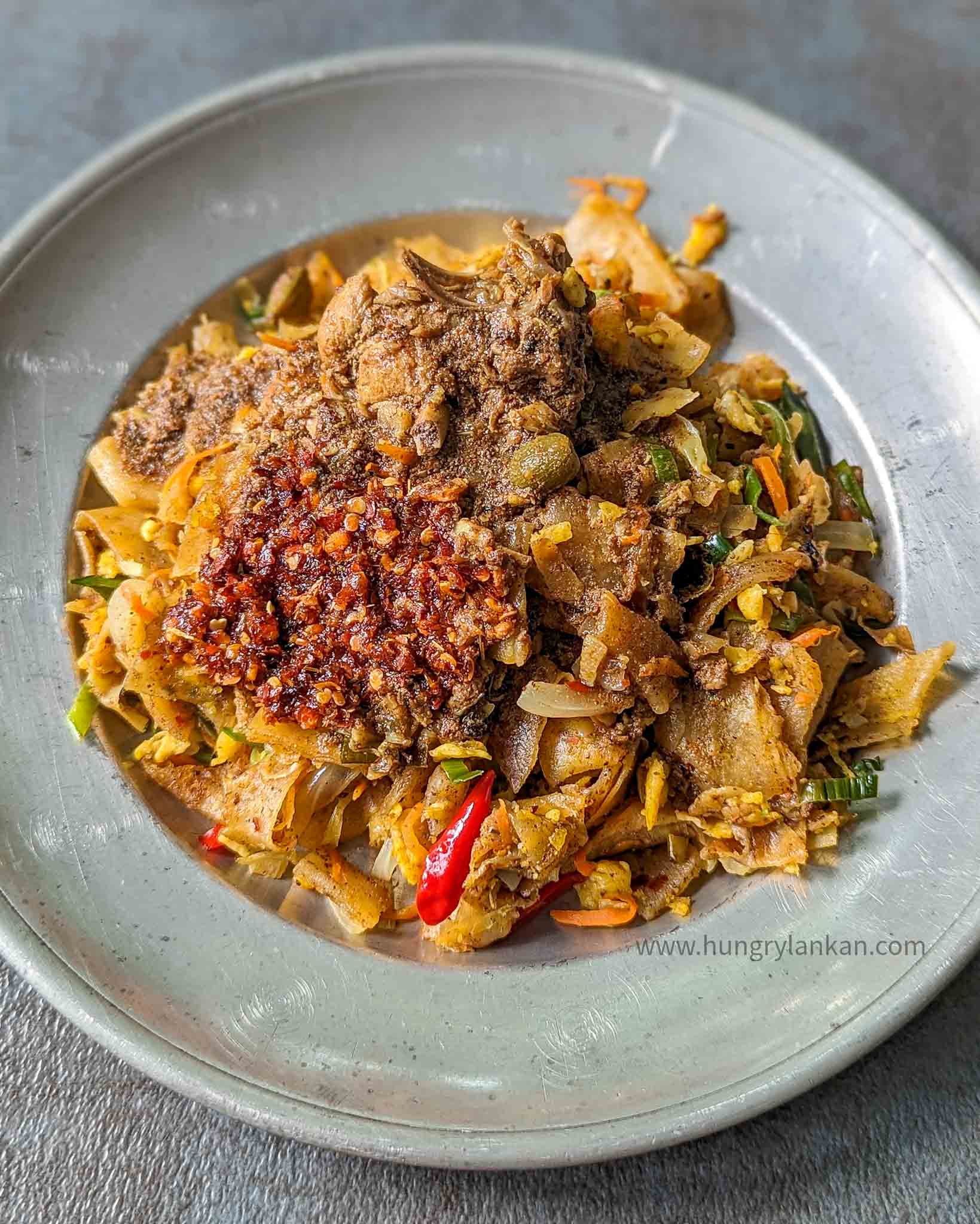 Sri Lankan Chicken Kottu Koththu recipe