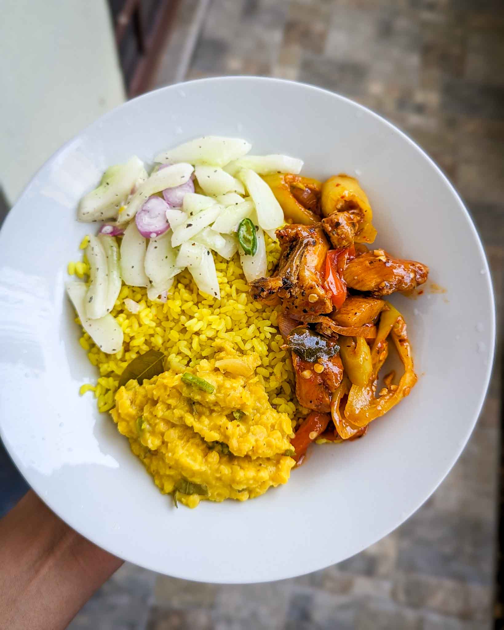 deviled chicken with yellow rice