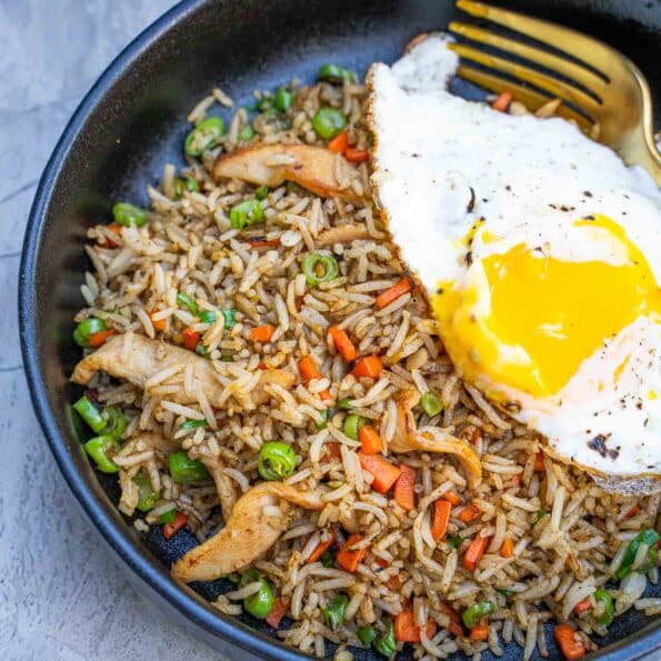 low FODMAP chicken fried rice