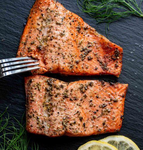 low FODMAP salmon recipe easy in the air-fryer