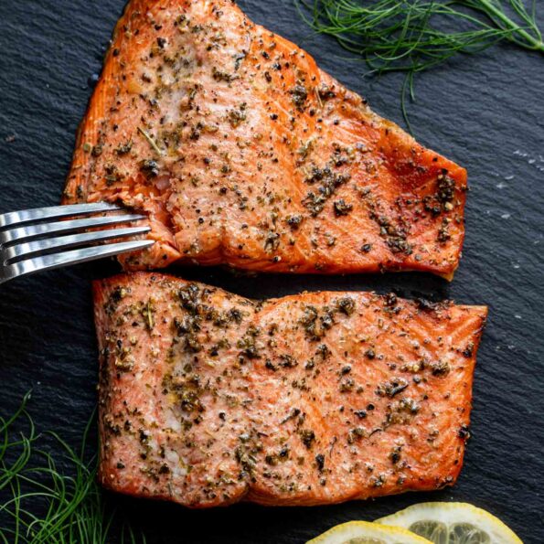 low FODMAP salmon recipe easy in the air-fryer