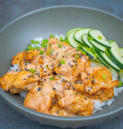 Bang Bang Chicken in air fryer and oven