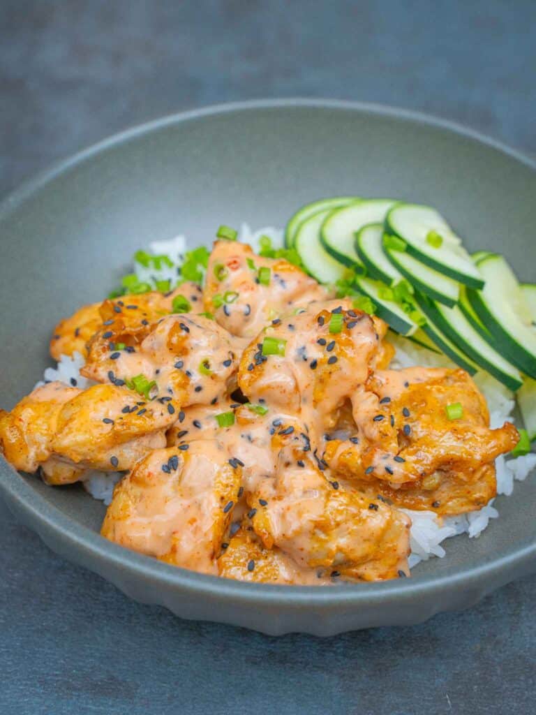 Bang Bang Chicken in air fryer and oven