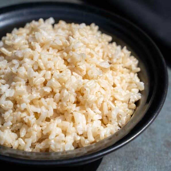 perfect brown rice in rice cooker