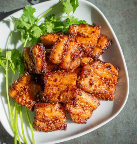 spicy pork belly air fryer recipe