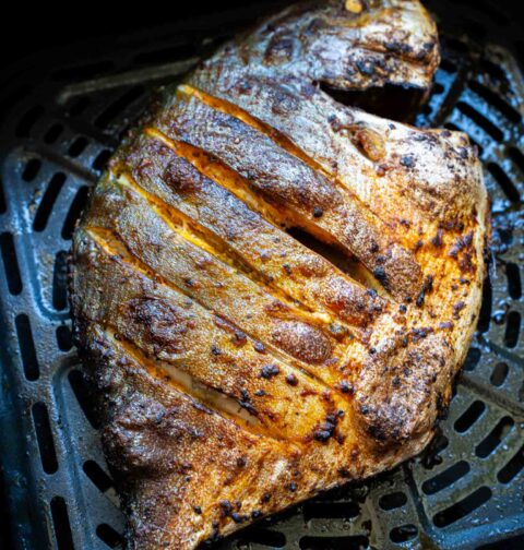 Pompano whole fish in air fryer