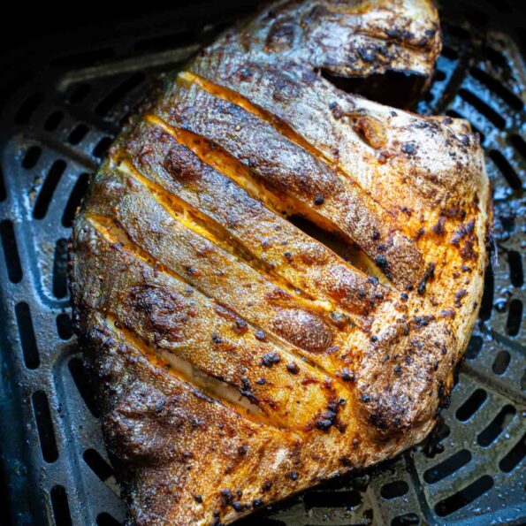 Pompano whole fish in air fryer