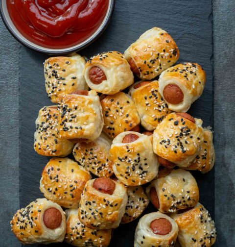 Pigs in a Blanket with Puff Pastry