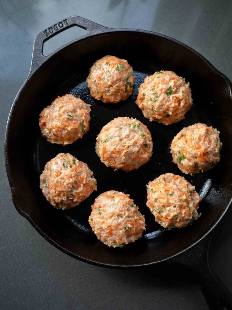 low FODMAP GERD friendly chicken meatballs