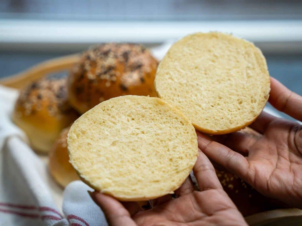 Homemade hamburger or Burger Buns