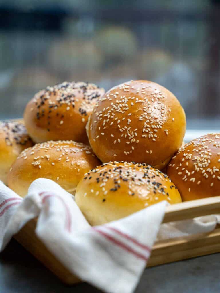 Homemade hamburger or Burger Buns