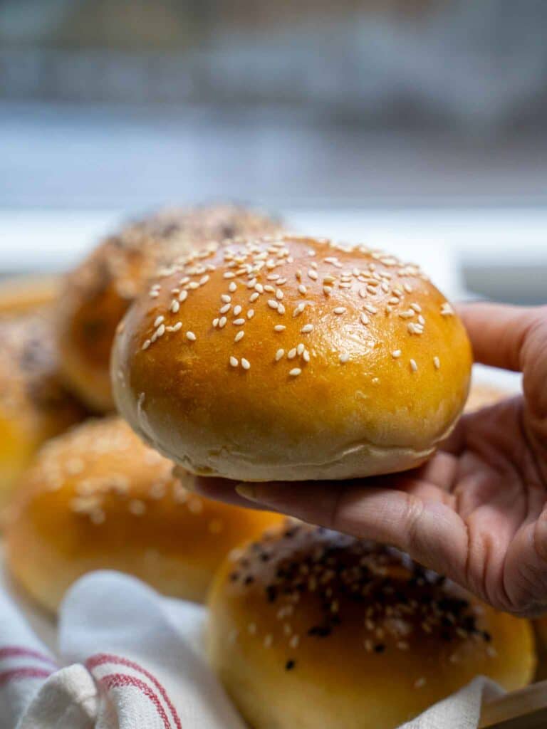 Homemade hamburger or Burger Buns