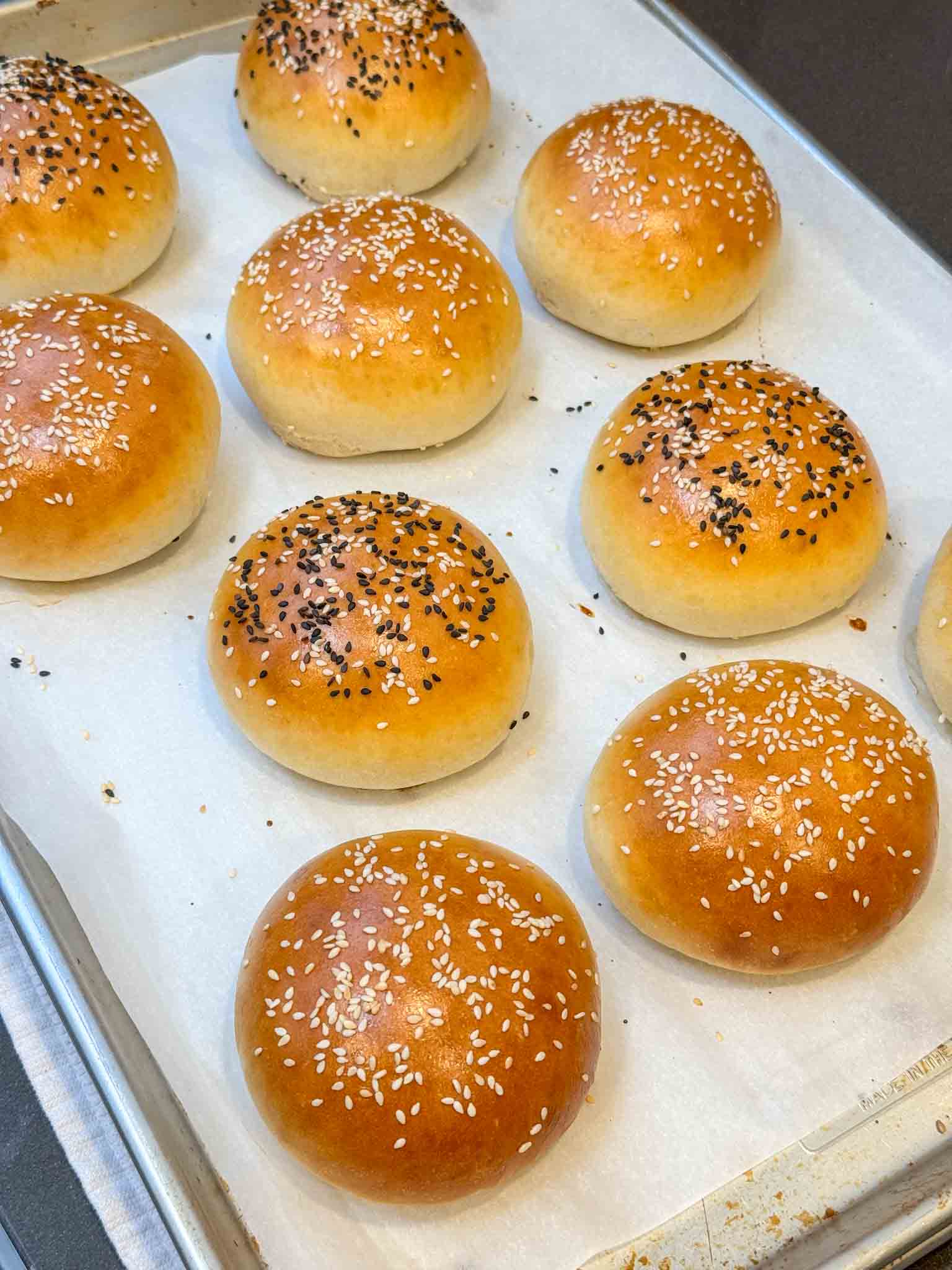 homemade hamburger Burger Buns